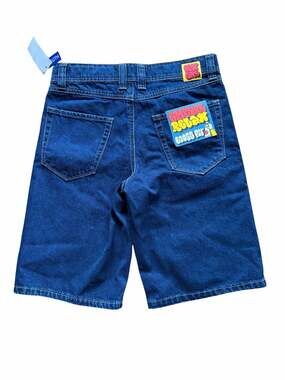 Empyre Loose Fit SK8 Youth Dark Blue Denim Shorts Waist size 26 youth